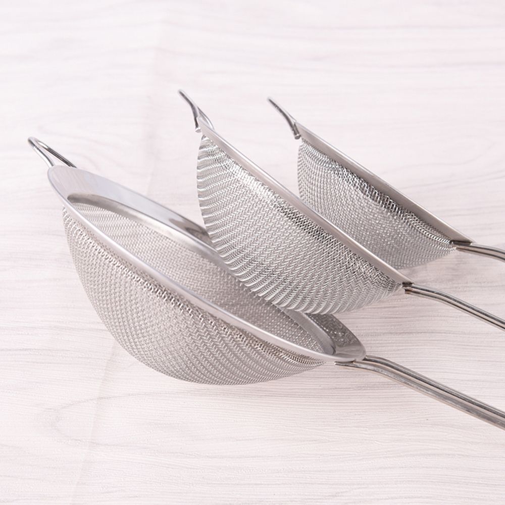 Tea Strainer Mesh - 直径7/8/10/12/14/16/18/20/22cm キッチンフィルターツール シフター 粉ふるい メッシュ ステンレス製ザル