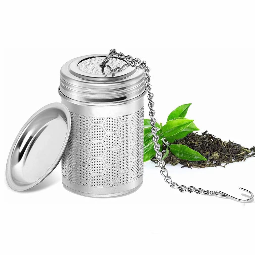 Tea Strainer Mesh - 1 個茶こし錆び防止ステンレス鋼茶注入器フィルター再利用可能なファインメッシュコーヒーフィルターホームオフィスや旅行用