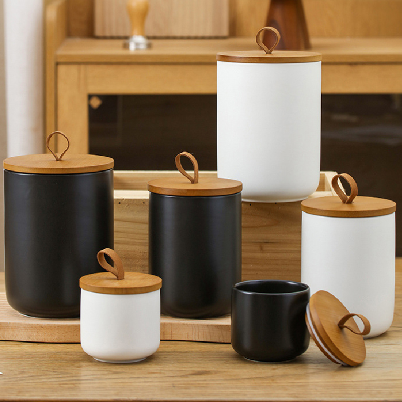 Coffee Tea Sugar Container Set - オリジナルのセラミックストレージジャー,密閉型コンテナ,キッチン用品,コレクション,コーヒー