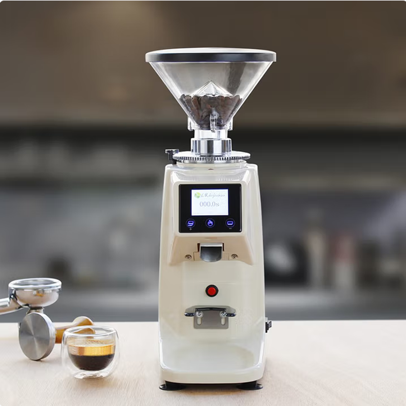 Coffee Bean - エスプレッソ用電動コーヒーグラインダー、精密電子タイマー、タッチスクリーン、調整可能なコーヒー豆グラインダー