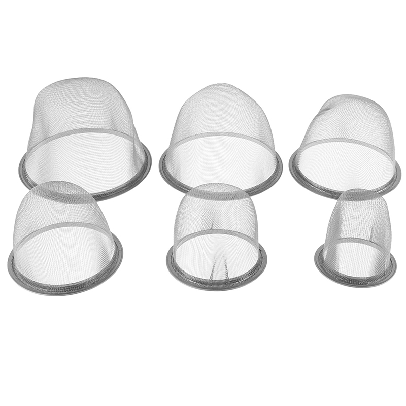 Tea Strainer Mesh - 家庭用外径5/6/7/8/8.8/9.5cm再利用可能ステンレス鋼メッシュ茶こしストレーナーティーポット茶葉スパイスフィルター
