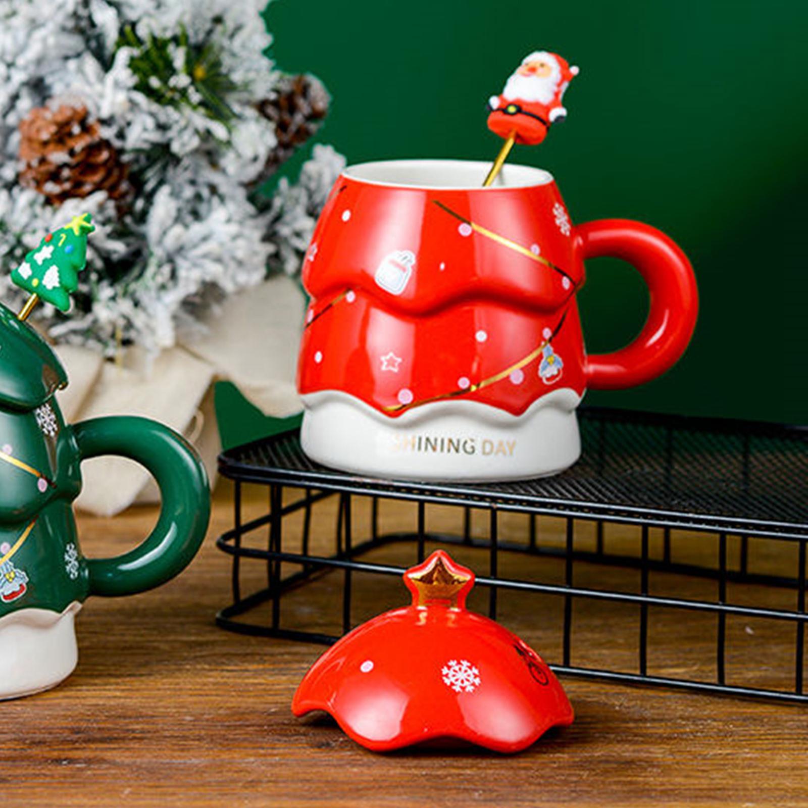 Morning Tea Coffee - クリスマスツリー セラミックコーヒーマグ ティー クリスマスツリー モーニングカップ ホテルや家庭用