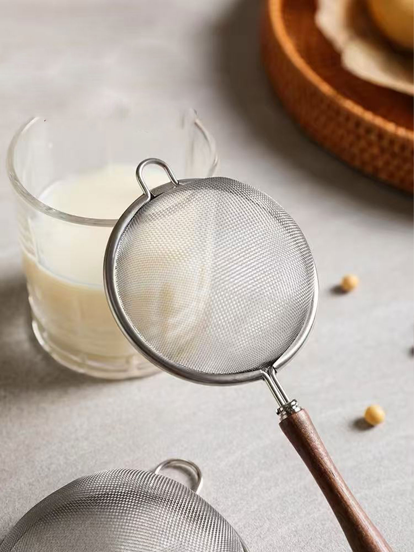 304ステンレス鋼豆乳ストレーナー、小型ザル、超微細茶葉・ジ - Tea Strainer Mesh のレビューと価格