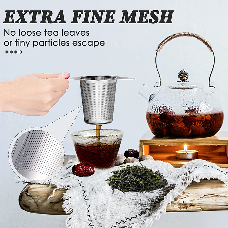 1 ピース茶注入器バスケットステンレス鋼茶ストレーナー茶フィ - Tea Strainer Mesh のレビューと価格