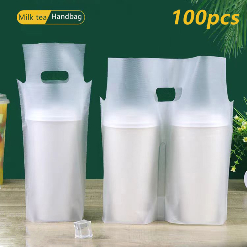 100 個シングル/ダブルカップミルクティー包装袋つや消し透 - Coffee Tea With Milk のレビューと価格