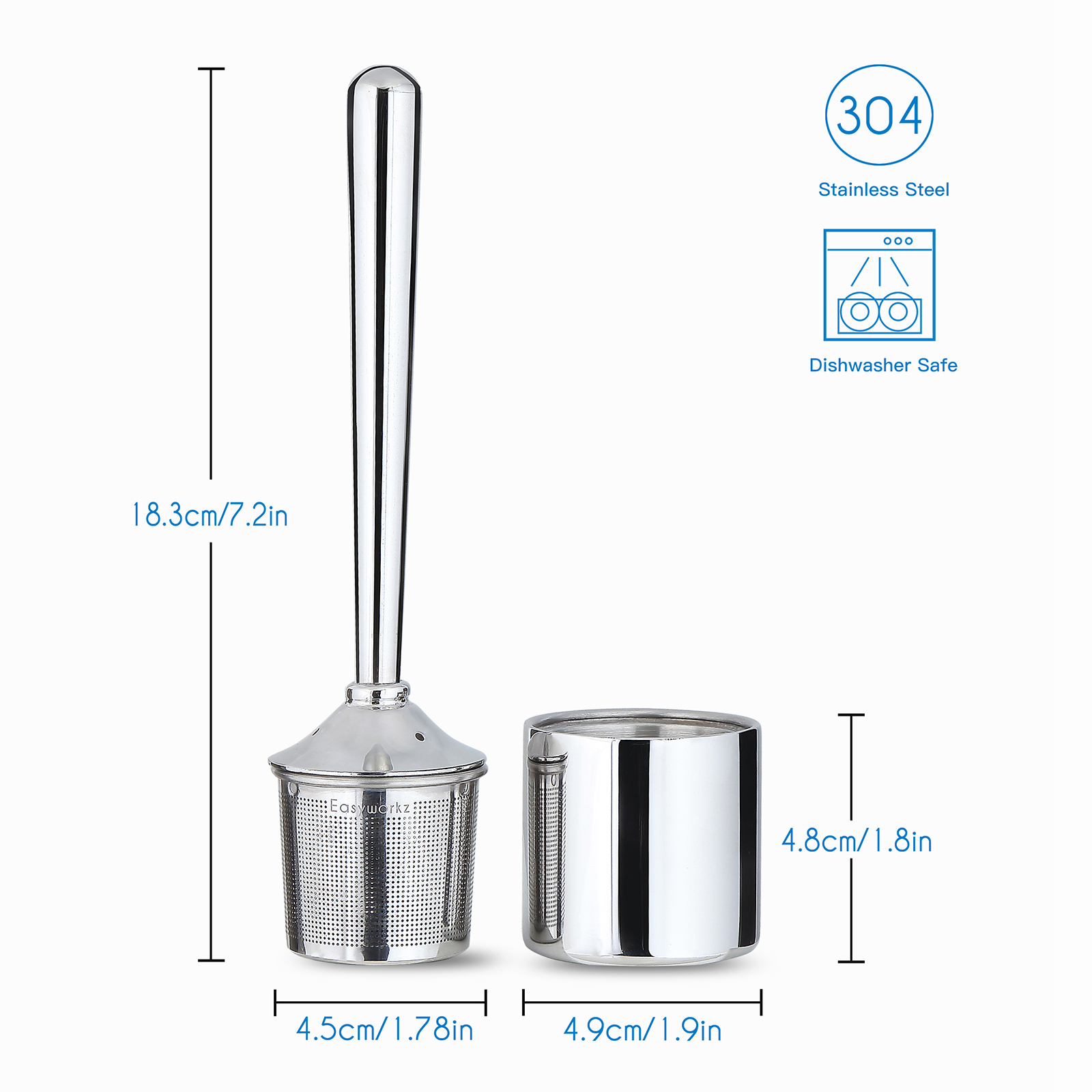 Easyworkz ステンレススチール製ティーインフューザー - Tea Strainer Mesh のレビューと価格