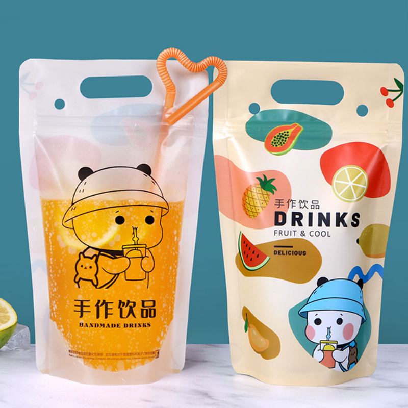 ジュース、コーヒー、ミルクティー用の透明飲料包装袋のカスタム - Coffee Tea With Milk のレビューと価格
