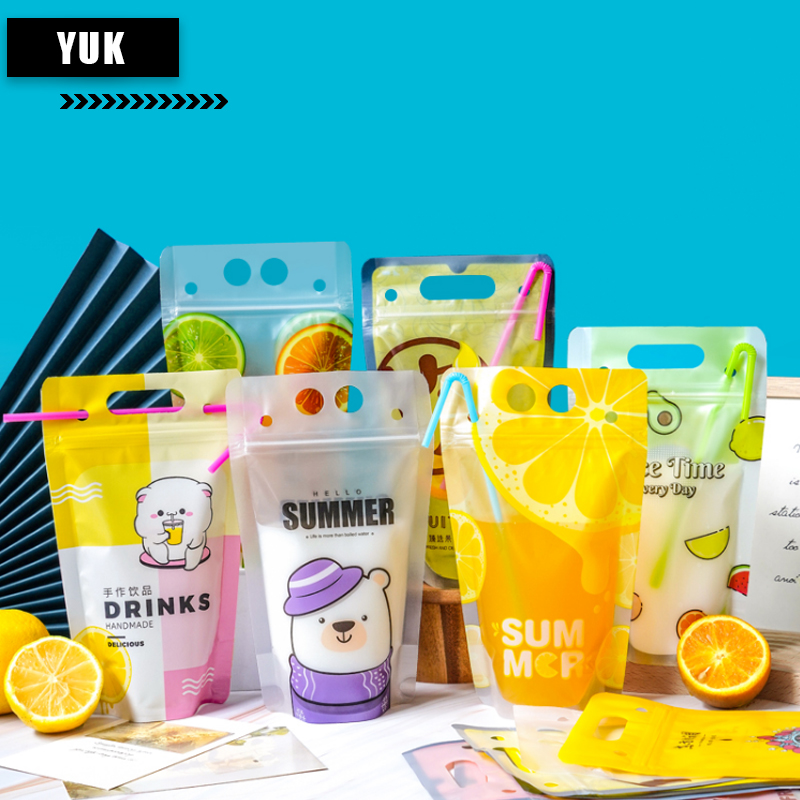 ジュース、コーヒー、ミルクティー用の透明飲料包装袋のカスタム - Coffee Tea With Milk のレビューと価格