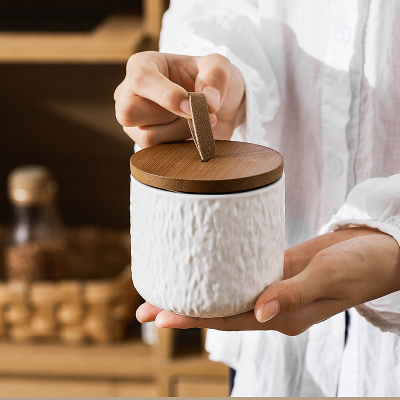 ロックパターンセラミックティーストレージキャニスター気密キッ - Coffee Tea Sugar のレビューと価格