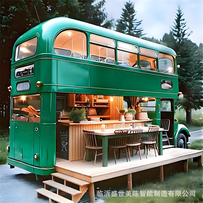 【新デザイン】ピンクの錬鉄製二階建てバスカート、夜市向け移動 - Coffee Tea With Milk のレビューと価格