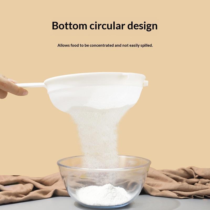 多目的ハンドヘルドプラスチック製キッチンふるい 再利用可能な - Tea Strainer Mesh のレビューと価格