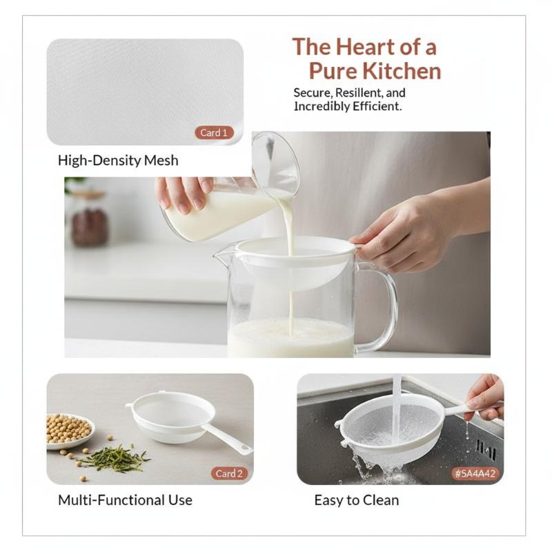 多目的ハンドヘルドプラスチック製キッチンふるい 再利用可能な - Tea Strainer Mesh のレビューと価格