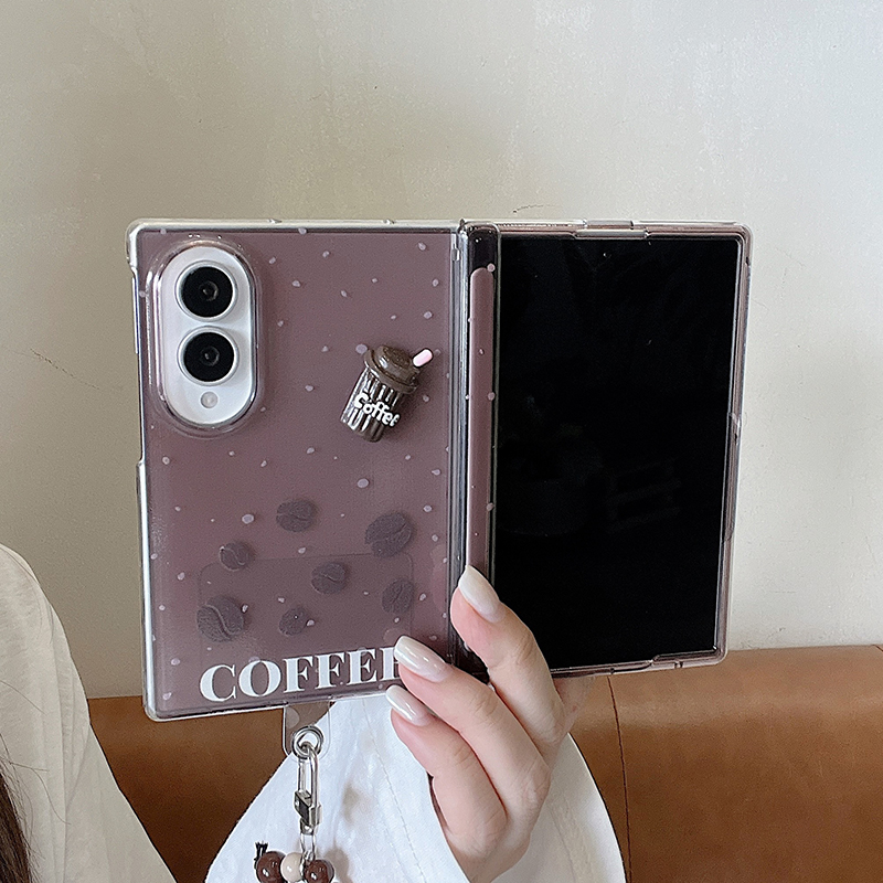 韓国コーヒー豆柄のかわいいスマホケース、Samsung Z  - Coffee Bean のレビューと価格