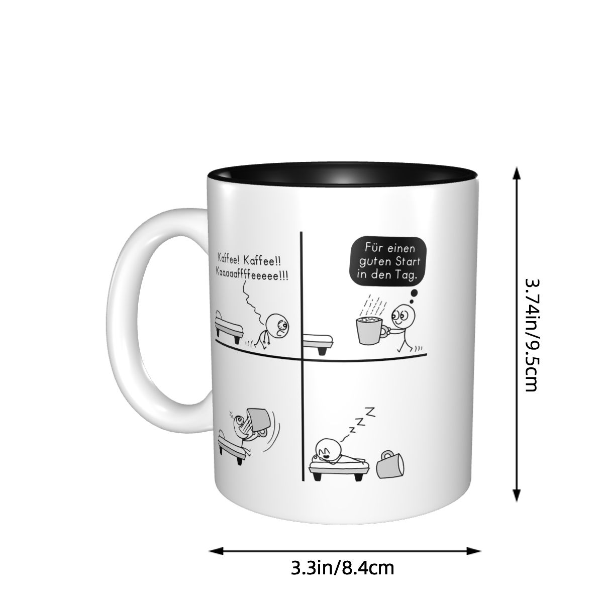 朝食用コーヒーマグ 面白いセラミックコーヒーカップ ティーカ - Morning Tea Coffee のレビューと価格