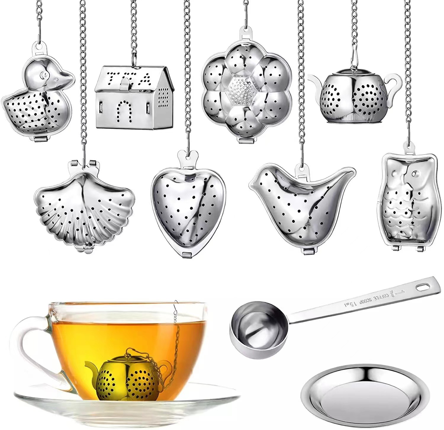 茶こし ステンレス鋼の茶注入器 ルーズティー用ファインメッシ - Tea Strainer Mesh のレビューと価格