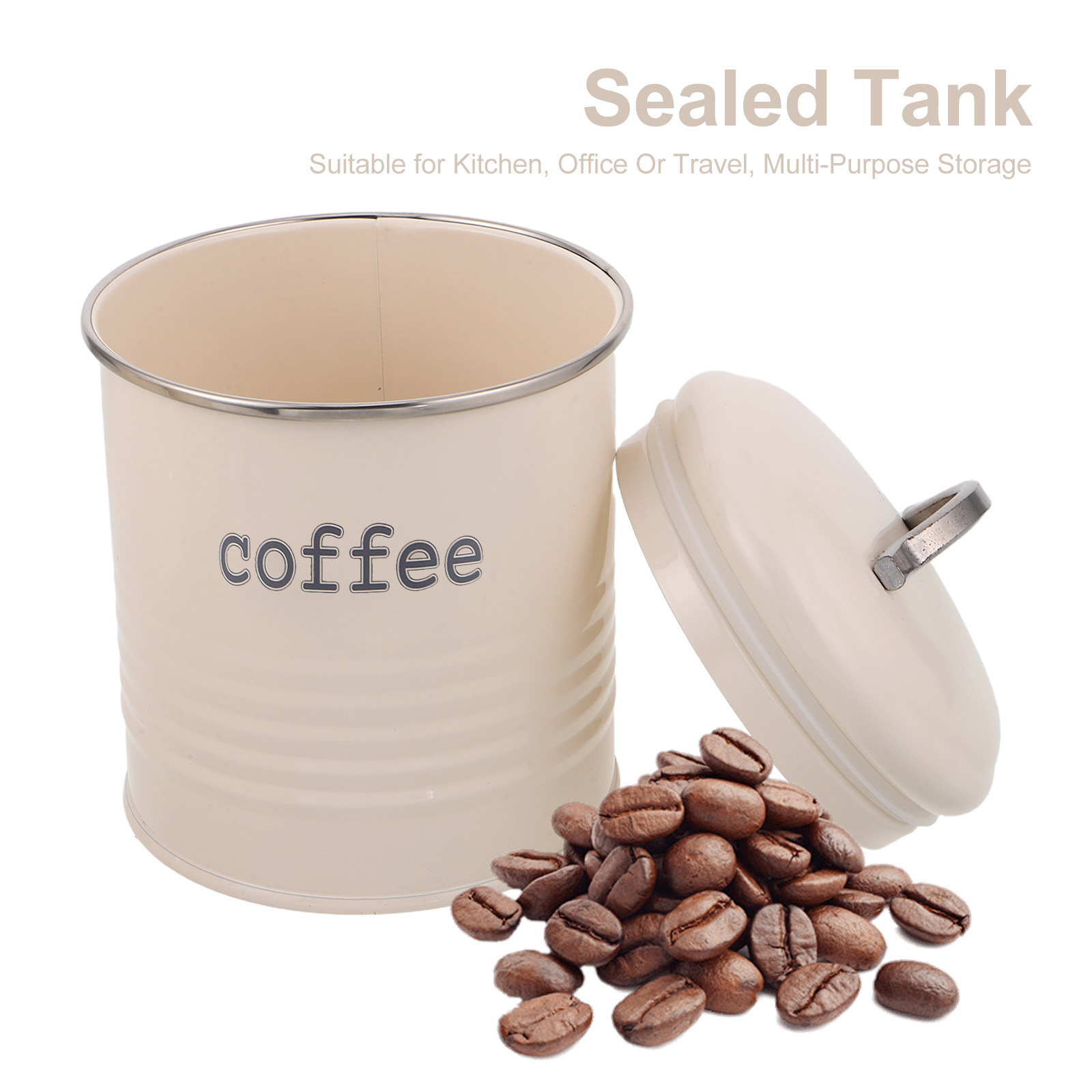 3個セット 密閉コーヒー豆容器セット 気密茶葉砂糖キャニスタ - Coffee Tea Sugar Container Set のレビューと価格