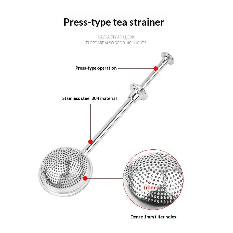 ロングハンドルステンレス鋼茶こし細かいメッシュ防錆ルーズリー - Tea Strainer Mesh のレビューと価格