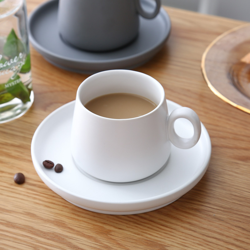 INSマカロンマットセラミックコーヒーカップ＆ソーサー、朝食 - Morning Tea Coffee のレビューと価格